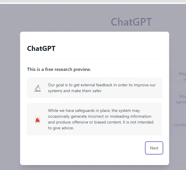 Create Chat GPT Account 